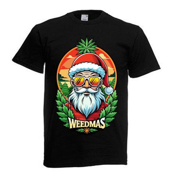 Tshirt Unisex mit Coolen Druck Weed Ganja Hanf Cannabis Psychedelic (Größe & Farbe auswählen) TSFBW1021