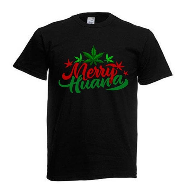 Tshirt Unisex mit Coolen Druck Weed Ganja Hanf Cannabis Psychedelic (Größe & Farbe auswählen) TSFBW1032