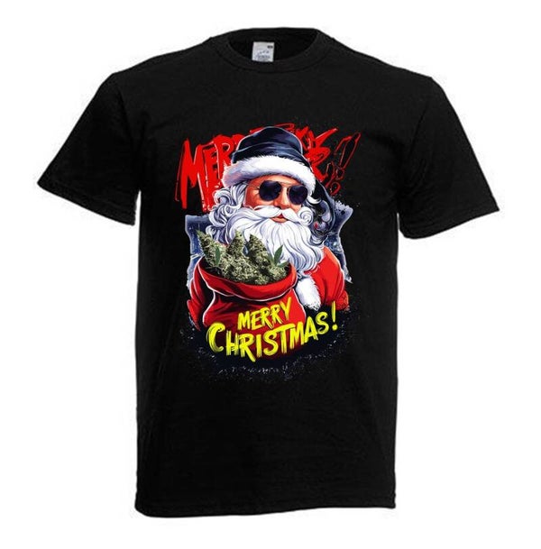 Tshirt Unisex mit Coolen Druck Weed Ganja Hanf Cannabis Psychedelic (Größe & Farbe auswählen) TSFBW1033
