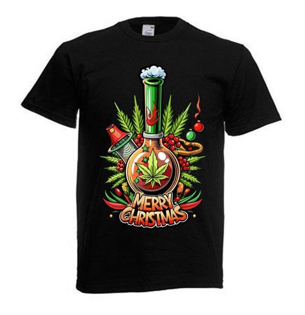 Tshirt Unisex mit Coolen Druck Weed Ganja Hanf Cannabis Psychedelic (Größe & Farbe auswählen) TSFBW1034