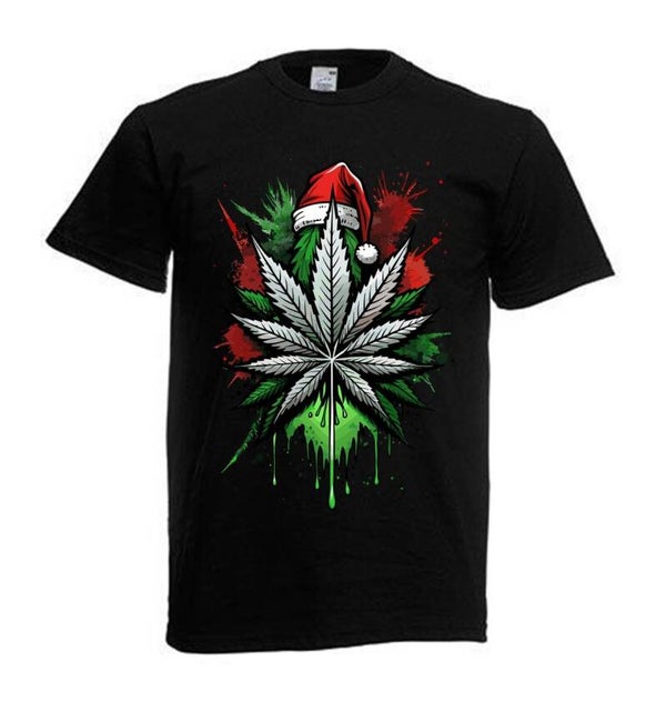 Tshirt Unisex mit Coolen Druck Weed Ganja Hanf Cannabis Psychedelic (Größe & Farbe auswählen) TSFBW1035