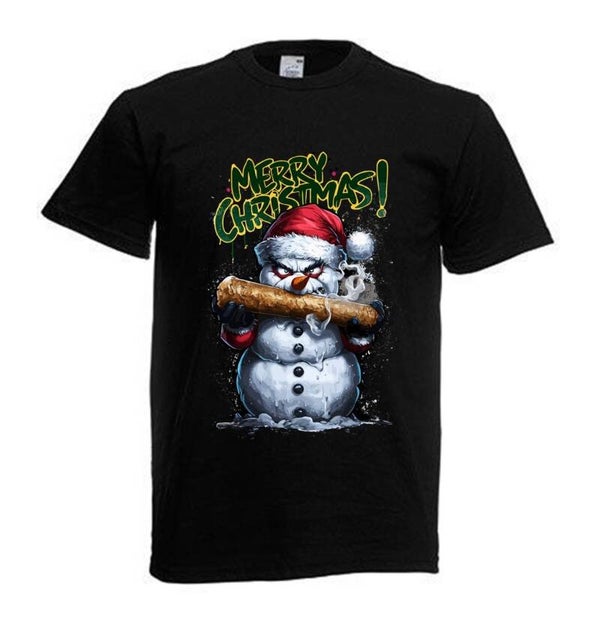 Tshirt Unisex mit Coolen Druck Weed Ganja Hanf Cannabis Psychedelic (Größe & Farbe auswählen) TSFBW1036