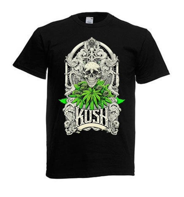Tshirt Unisex mit Coolen Druck Weed Ganja Hanf Cannabis Psychedelic (Größe & Farbe auswählen) TSFBW104