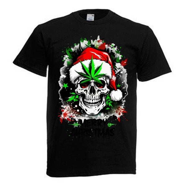 Tshirt Unisex mit Coolen Druck Weed Ganja Hanf Cannabis Psychedelic (Größe & Farbe auswählen) TSFBW1040
