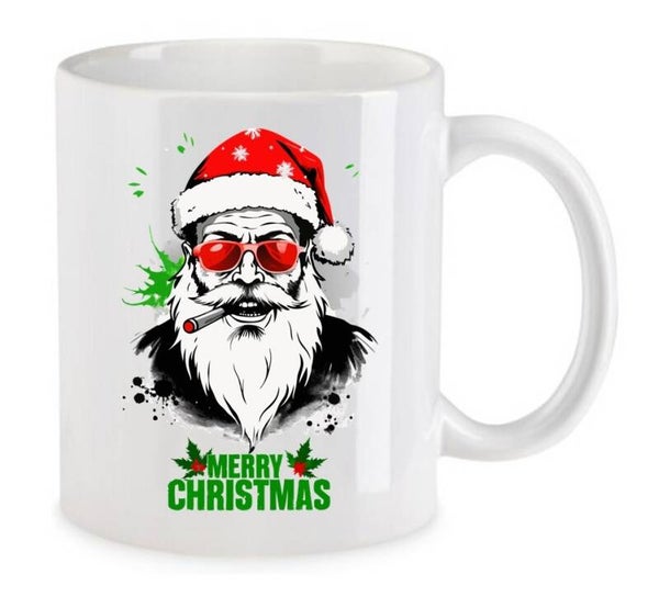 Tasse Weed Cannabis Psychodelic Weiß mit Druck (Siehe Foto) TFBW1045