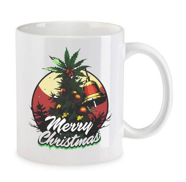 Tasse Weed Cannabis Psychodelic Weiß mit Druck (Siehe Foto) TFBW1049