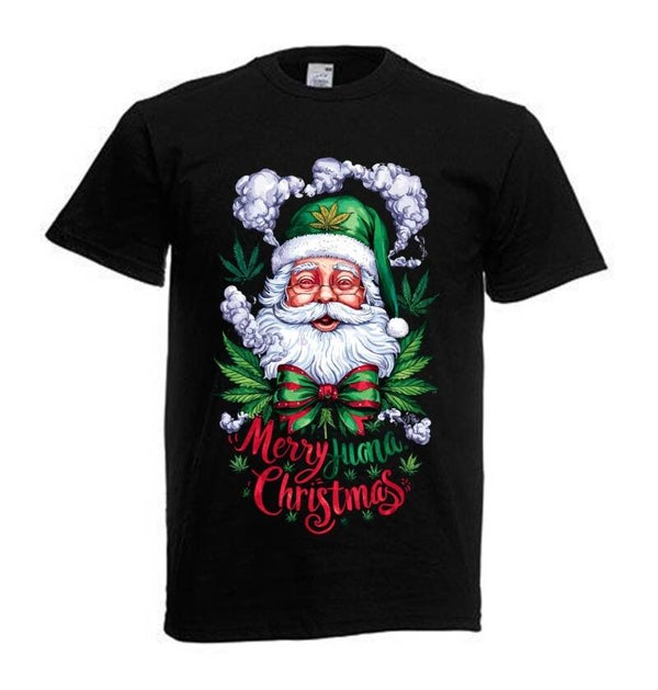 Tshirt Unisex mit Coolen Druck Weed Ganja Hanf Cannabis Psychedelic (Größe & Farbe auswählen) TSFBW1052