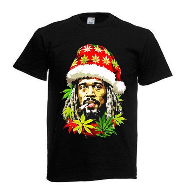 Tshirt Unisex mit Coolen Druck Weed Ganja Hanf Cannabis Psychedelic (Größe & Farbe auswählen) TSFBW1053