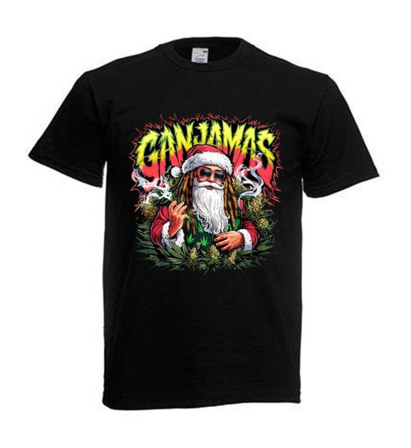 Tshirt Unisex mit Coolen Druck Weed Ganja Hanf Cannabis Psychedelic (Größe & Farbe auswählen) TSFBW1054