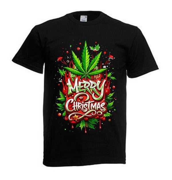 Tshirt Unisex mit Coolen Druck Weed Ganja Hanf Cannabis Psychedelic (Größe & Farbe auswählen) TSFBW1055