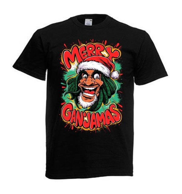 Tshirt Unisex mit Coolen Druck Weed Ganja Hanf Cannabis Psychedelic (Größe & Farbe auswählen) TSFBW1056