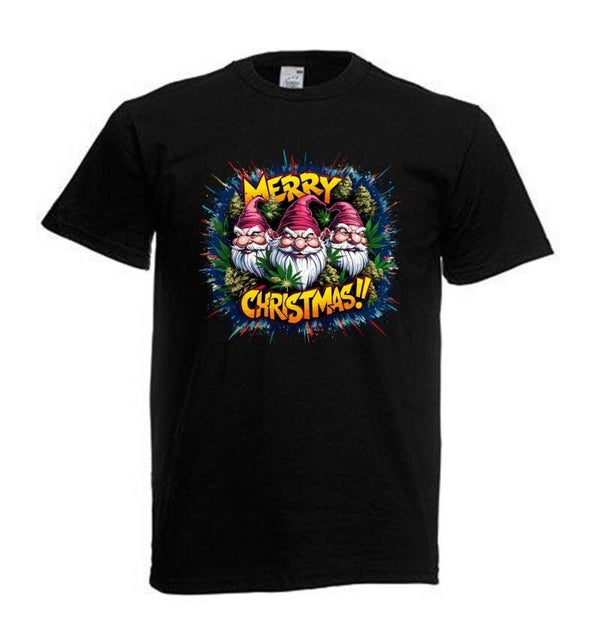 Tshirt Unisex mit Coolen Druck Weed Ganja Hanf Cannabis Psychedelic (Größe & Farbe auswählen) TSFBW1060