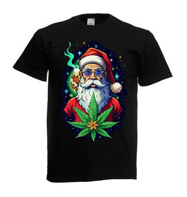 Tshirt Unisex mit Coolen Druck Weed Ganja Hanf Cannabis Psychedelic (Größe & Farbe auswählen) TSFBW1061