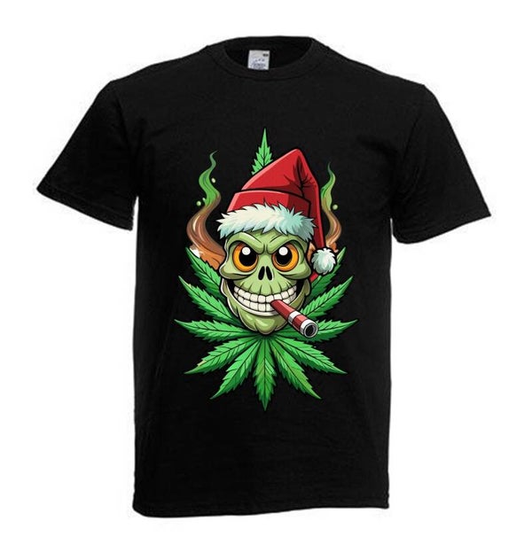 Tshirt Unisex mit Coolen Druck Weed Ganja Hanf Cannabis Psychedelic (Größe & Farbe auswählen) TSFBW1065