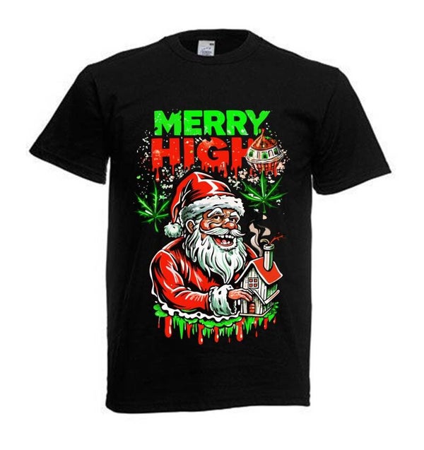 Tshirt Unisex mit Coolen Druck Weed Ganja Hanf Cannabis Psychedelic (Größe & Farbe auswählen) TSFBW1068