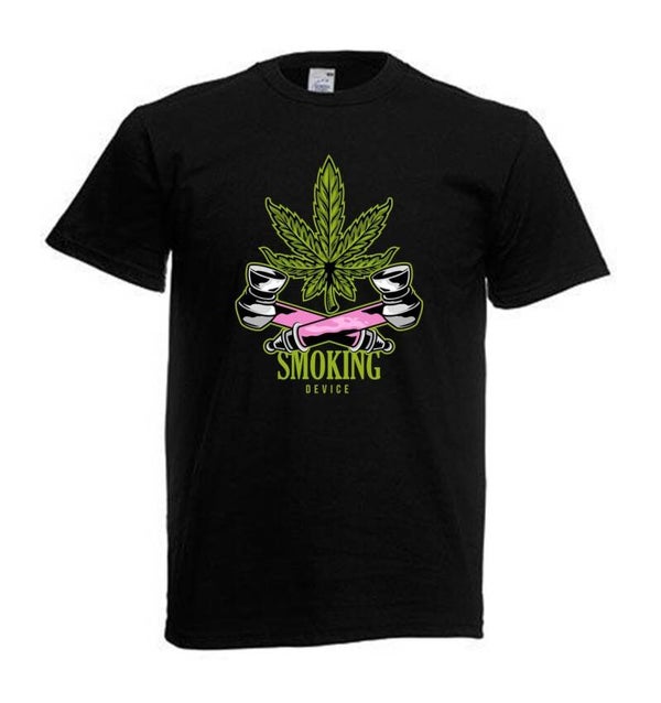Tshirt Unisex mit Coolen Druck Weed Ganja Hanf Cannabis Psychedelic (Größe & Farbe auswählen) TSFBW1078