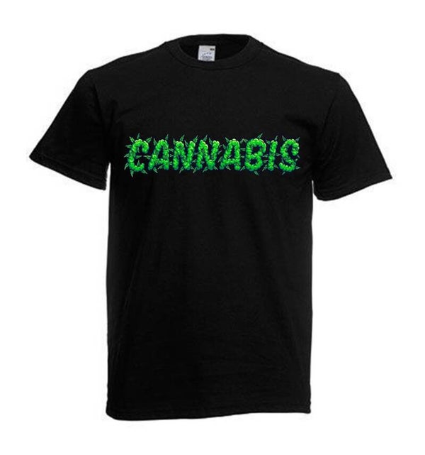Tshirt Unisex mit Coolen Druck Weed Ganja Hanf Cannabis Psychedelic (Größe & Farbe auswählen) TSFBW1092