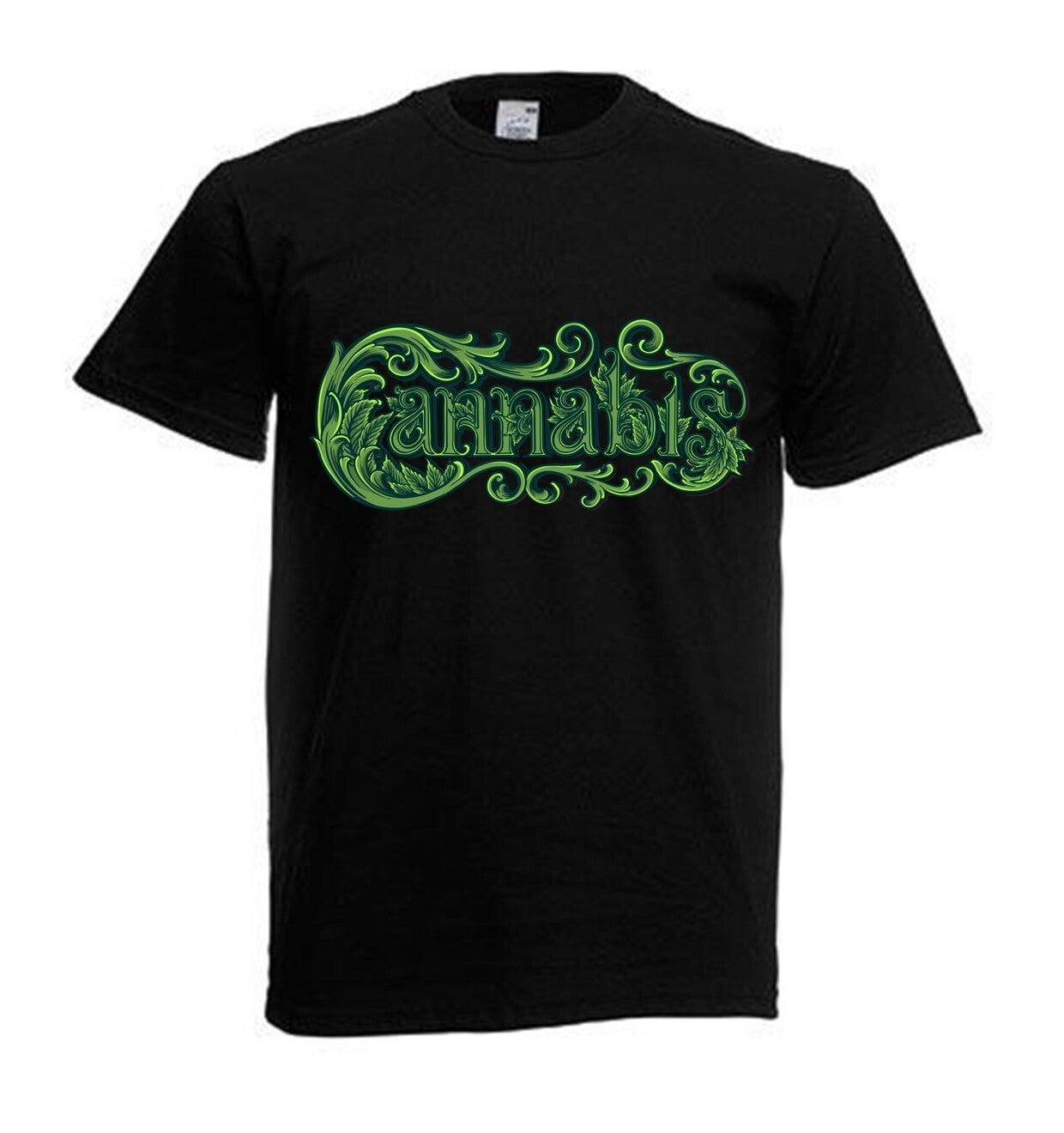 Tshirt Unisex mit Coolen Druck Weed Ganja Hanf Cannabis Psychedelic (Größe & Farbe auswählen) TSFBW1095