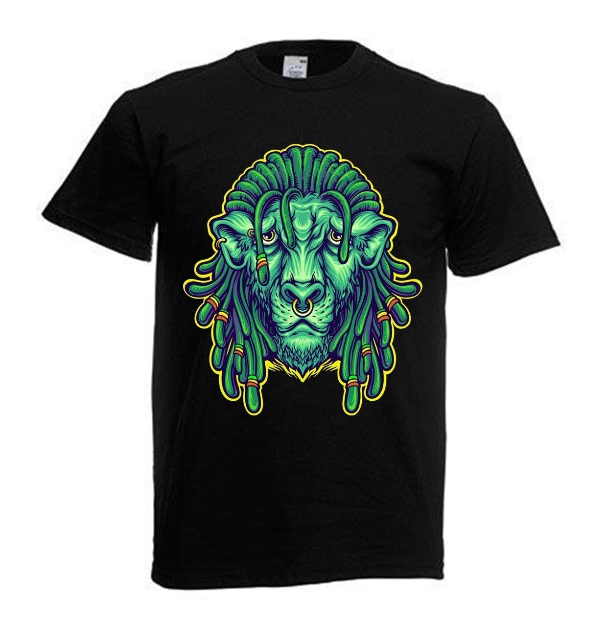 Tshirt Unisex mit Coolen Druck Weed Ganja Hanf Cannabis Psychedelic (Größe & Farbe auswählen) TSFBW1097