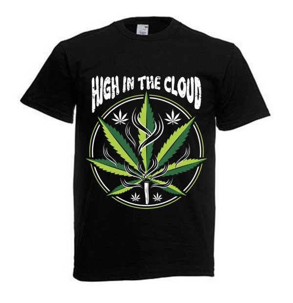 Tshirt Unisex mit Coolen Druck Weed Ganja Hanf Cannabis Psychedelic (Größe & Farbe auswählen) TSFBW11
