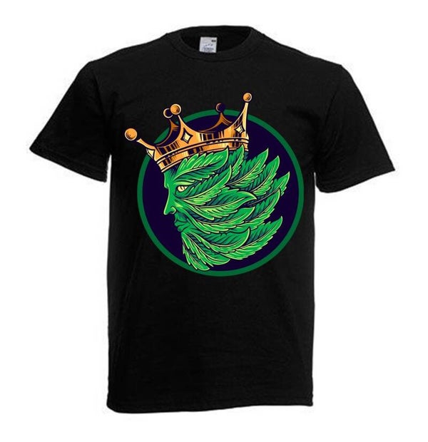 Tshirt Unisex mit Coolen Druck Weed Ganja Hanf Cannabis Psychedelic (Größe & Farbe auswählen) TSFBW1101