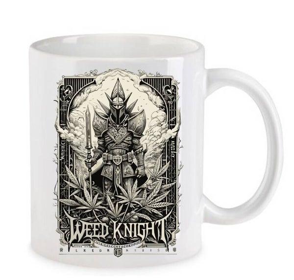 Tasse Weed Cannabis Psychodelic Weiß mit Druck (Siehe Foto) TFBW113