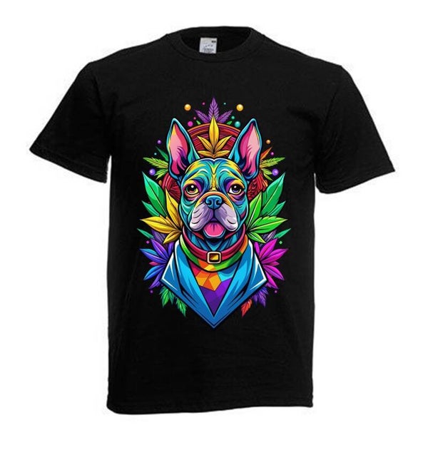 Tshirt Unisex mit Coolen Druck Weed Ganja Hanf Cannabis Psychedelic (Größe & Farbe auswählen) TSFBW115