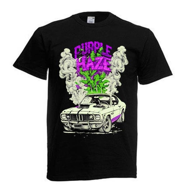 Tshirt Unisex mit Coolen Druck Weed Ganja Hanf Cannabis Psychedelic (Größe & Farbe auswählen) TSFBW116