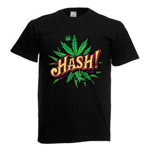 Tshirt Unisex mit Coolen Druck Weed Ganja Hanf Cannabis Psychedelic (Größe & Farbe auswählen) TSFBW119