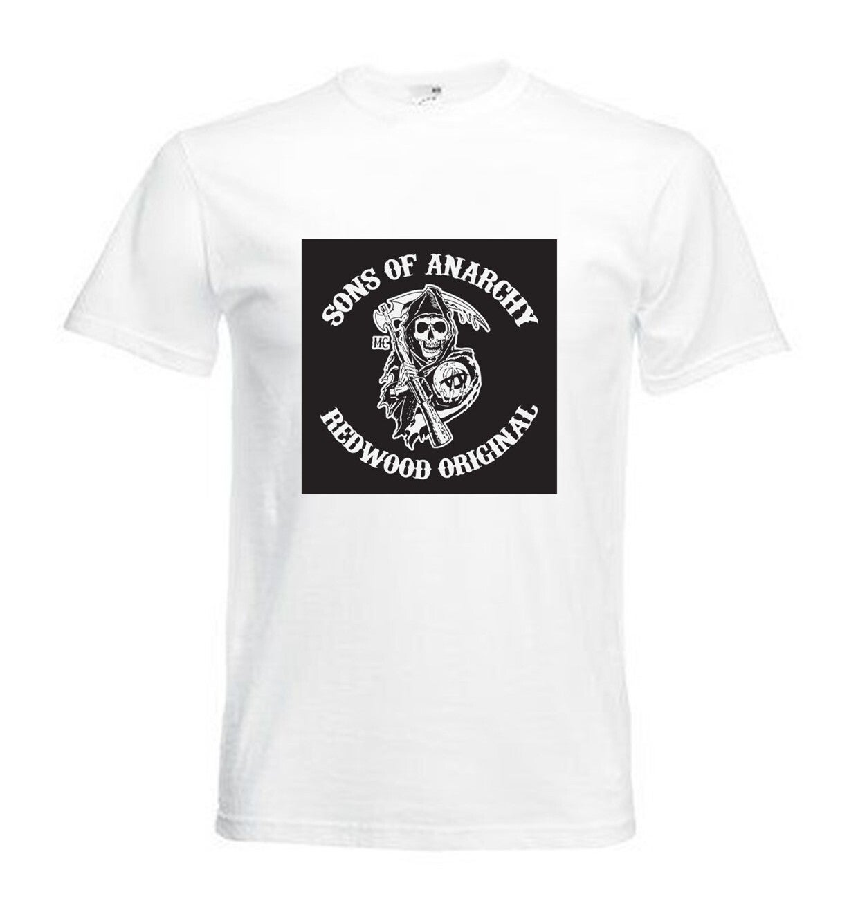 Tshirt Unisex mit Coolen Druck Adler Totenkopf Fun (Größe & Farbe auswählen) TSFBSW12-12