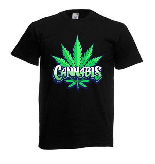 Tshirt Unisex mit Coolen Druck Weed Ganja Hanf Cannabis Psychedelic (Größe & Farbe auswählen) TSFBW123