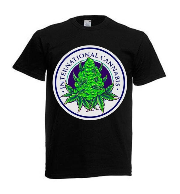 Tshirt Unisex mit Coolen Druck Weed Ganja Hanf Cannabis Psychedelic (Größe & Farbe auswählen) TSFBW13