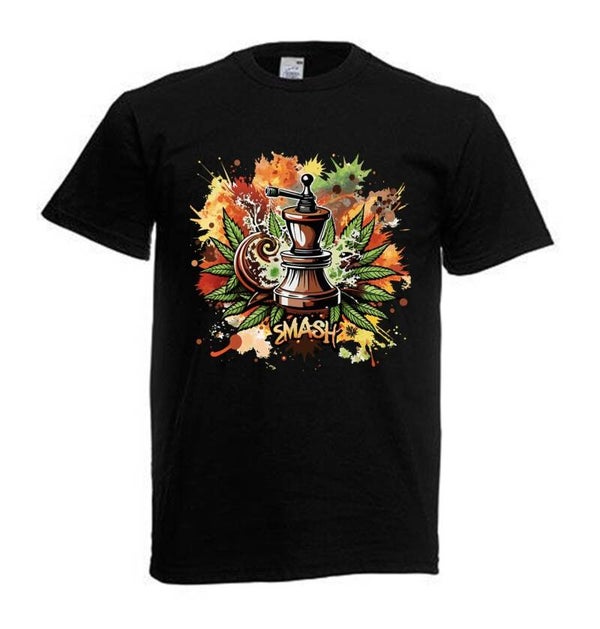 Tshirt Unisex mit Coolen Druck Weed Ganja Hanf Cannabis Psychedelic (Größe & Farbe auswählen) TSFBW132