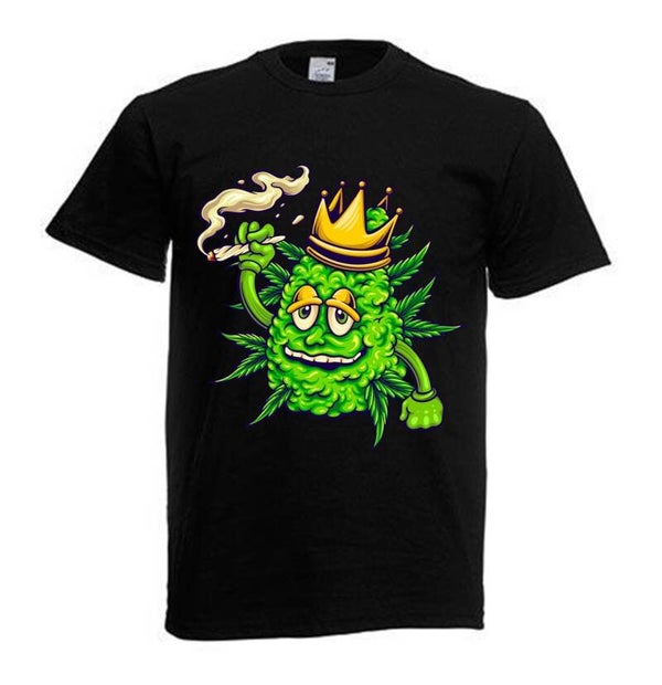 Tshirt Unisex mit Coolen Druck Weed Ganja Hanf Cannabis Psychedelic (Größe & Farbe auswählen) TSFBW14