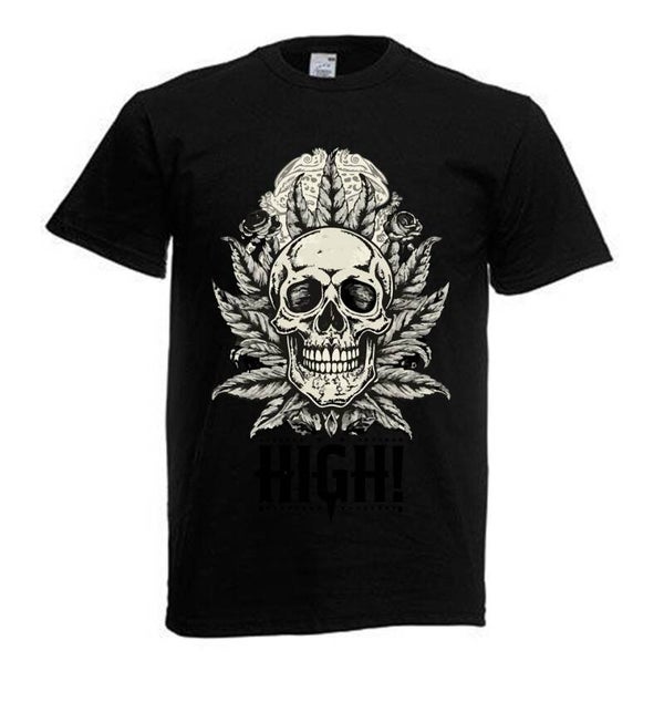 Tshirt Unisex mit Coolen Druck Weed Ganja Hanf Cannabis Psychedelic (Größe & Farbe auswählen) TSFBW146