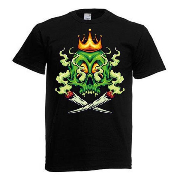 Tshirt Unisex mit Coolen Druck Weed Ganja Hanf Cannabis Psychedelic (Größe & Farbe auswählen) TSFBW15