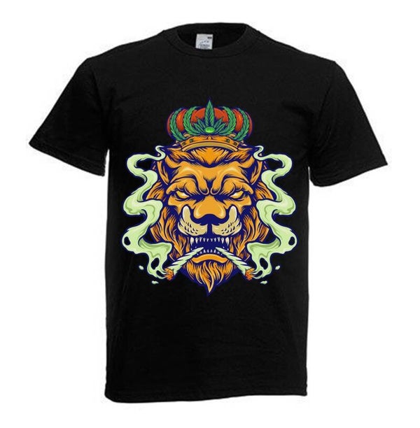 Tshirt Unisex mit Coolen Druck Weed Ganja Hanf Cannabis Psychedelic (Größe & Farbe auswählen) TSFBW16