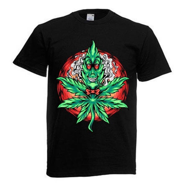 Tshirt Unisex mit Coolen Druck Weed Ganja Hanf Cannabis Psychedelic (Größe & Farbe auswählen) TSFBW17