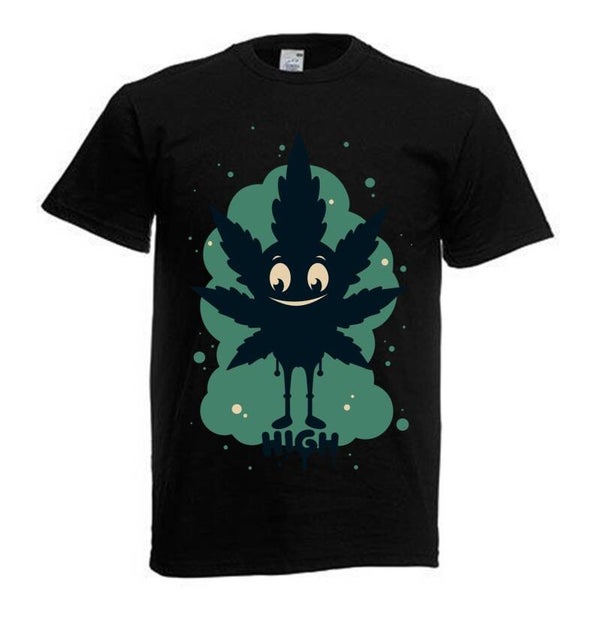 Tshirt Unisex mit Coolen Druck Weed Ganja Hanf Cannabis Psychedelic (Größe & Farbe auswählen) TSFBW172