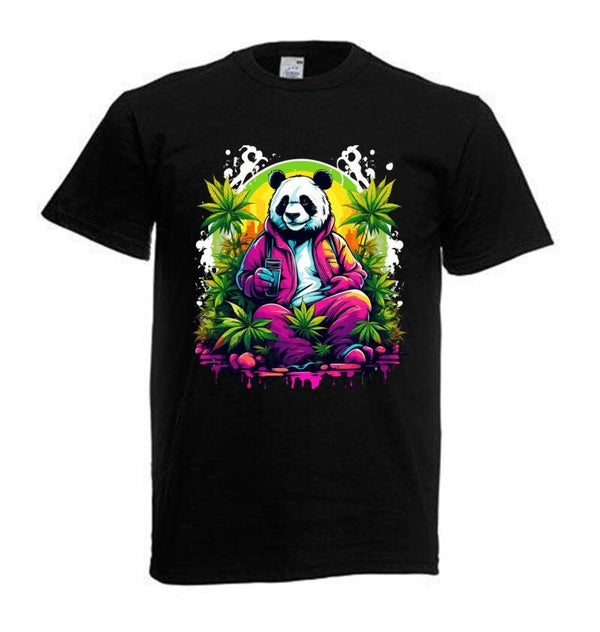 Tshirt Unisex mit Coolen Druck Weed Ganja Hanf Cannabis Psychedelic (Größe & Farbe auswählen) TSFBW173