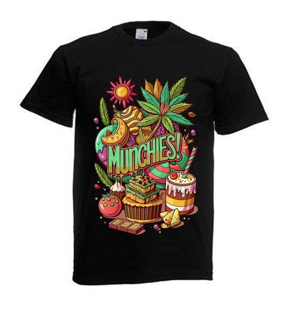 Tshirt Unisex mit Coolen Druck Weed Ganja Hanf Cannabis Psychedelic (Größe & Farbe auswählen) TSFBW178