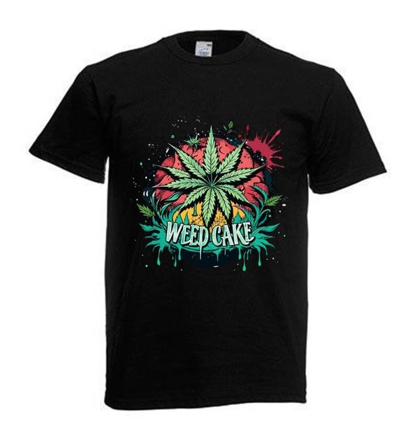 Tshirt Unisex mit Coolen Druck Weed Ganja Hanf Cannabis Psychedelic (Größe & Farbe auswählen) TSFBW189