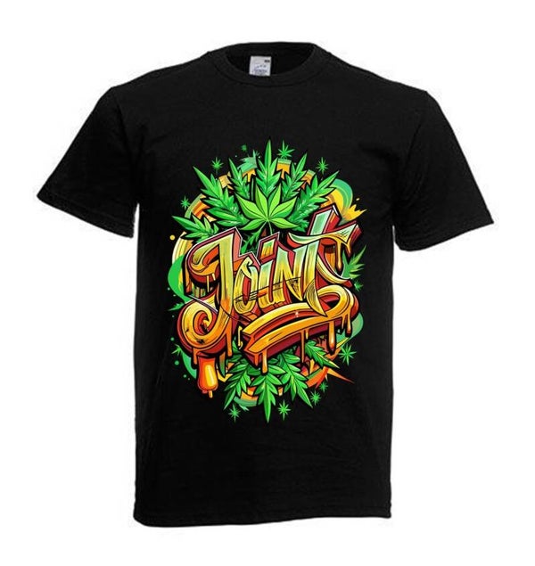 Tshirt Unisex mit Coolen Druck Weed Ganja Hanf Cannabis Psychedelic (Größe & Farbe auswählen) TSFBW195