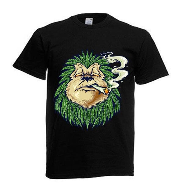 Tshirt Unisex mit Coolen Druck Weed Ganja Hanf Cannabis Psychedelic (Größe & Farbe auswählen) TSFBW20