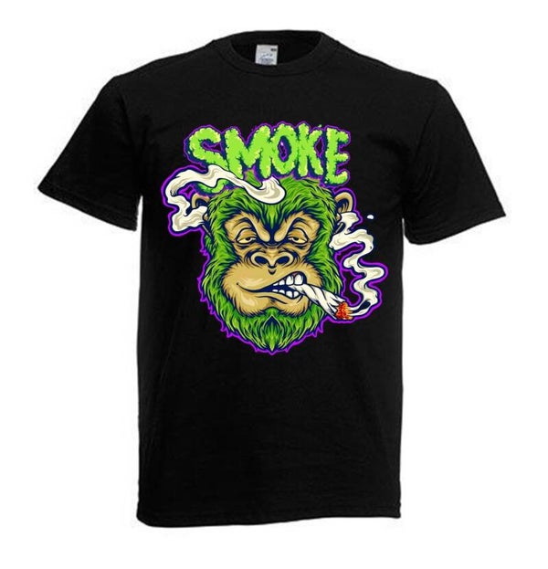Tshirt Unisex mit Coolen Druck Weed Ganja Hanf Cannabis Psychedelic (Größe & Farbe auswählen) TSFBW21