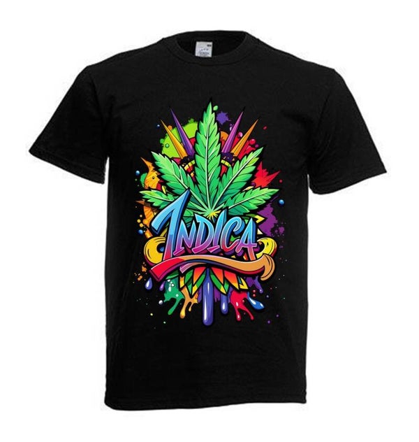 Tshirt Unisex mit Coolen Druck Weed Ganja Hanf Cannabis Psychedelic (Größe & Farbe auswählen) TSFBW210