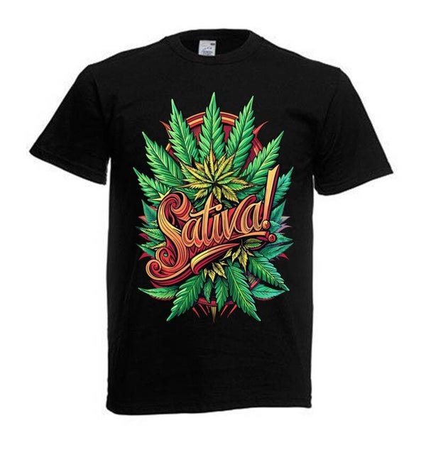 Tshirt Unisex mit Coolen Druck Weed Ganja Hanf Cannabis Psychedelic (Größe & Farbe auswählen) TSFBW217
