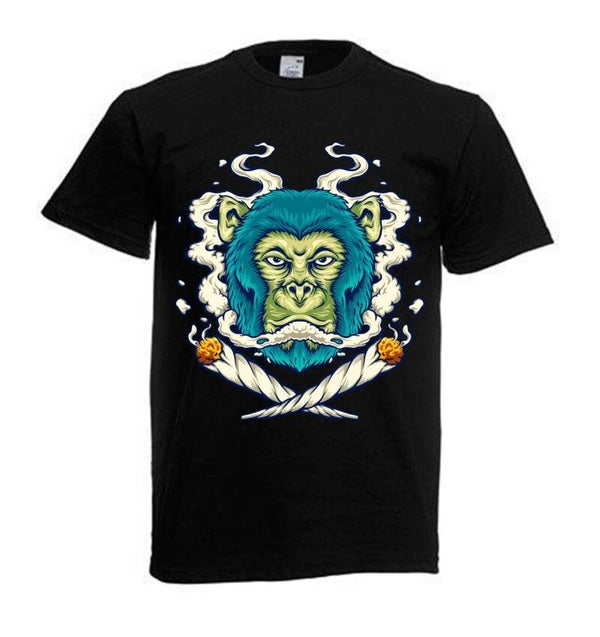Tshirt Unisex mit Coolen Druck Weed Ganja Hanf Cannabis Psychedelic (Größe & Farbe auswählen) TSFBW22