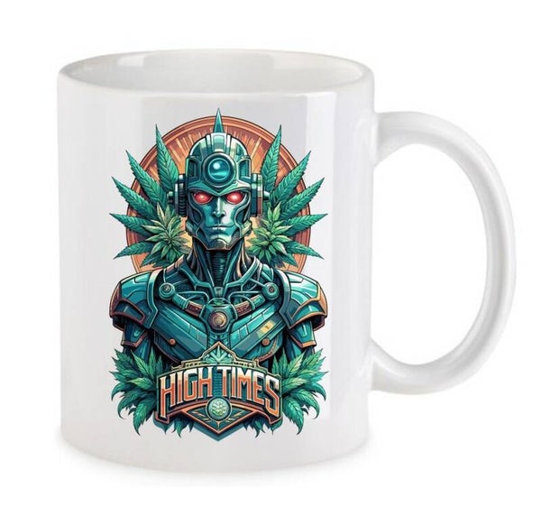 Tasse Weed Cannabis Psychodelic Weiß mit Druck (Siehe Foto) TFBW226