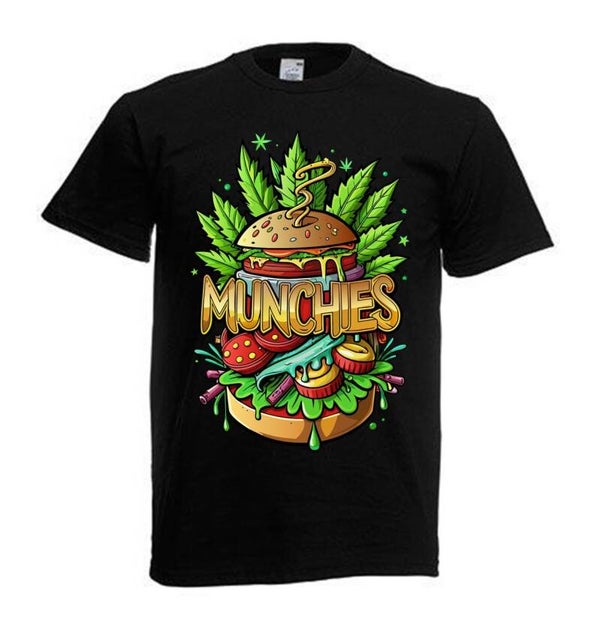 Tshirt Unisex mit Coolen Druck Weed Ganja Hanf Cannabis Psychedelic (Größe & Farbe auswählen) TSFBW229